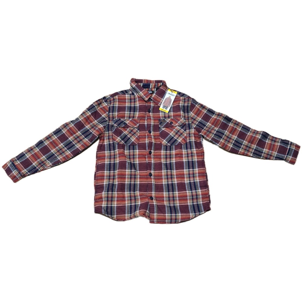 Buffalo David Bitton Scottie Mens Red Plaid Flannel Shirt Medium NWT